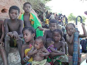 Group of children in Madagascar