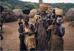 Group of three women / Omo River Ethiopia